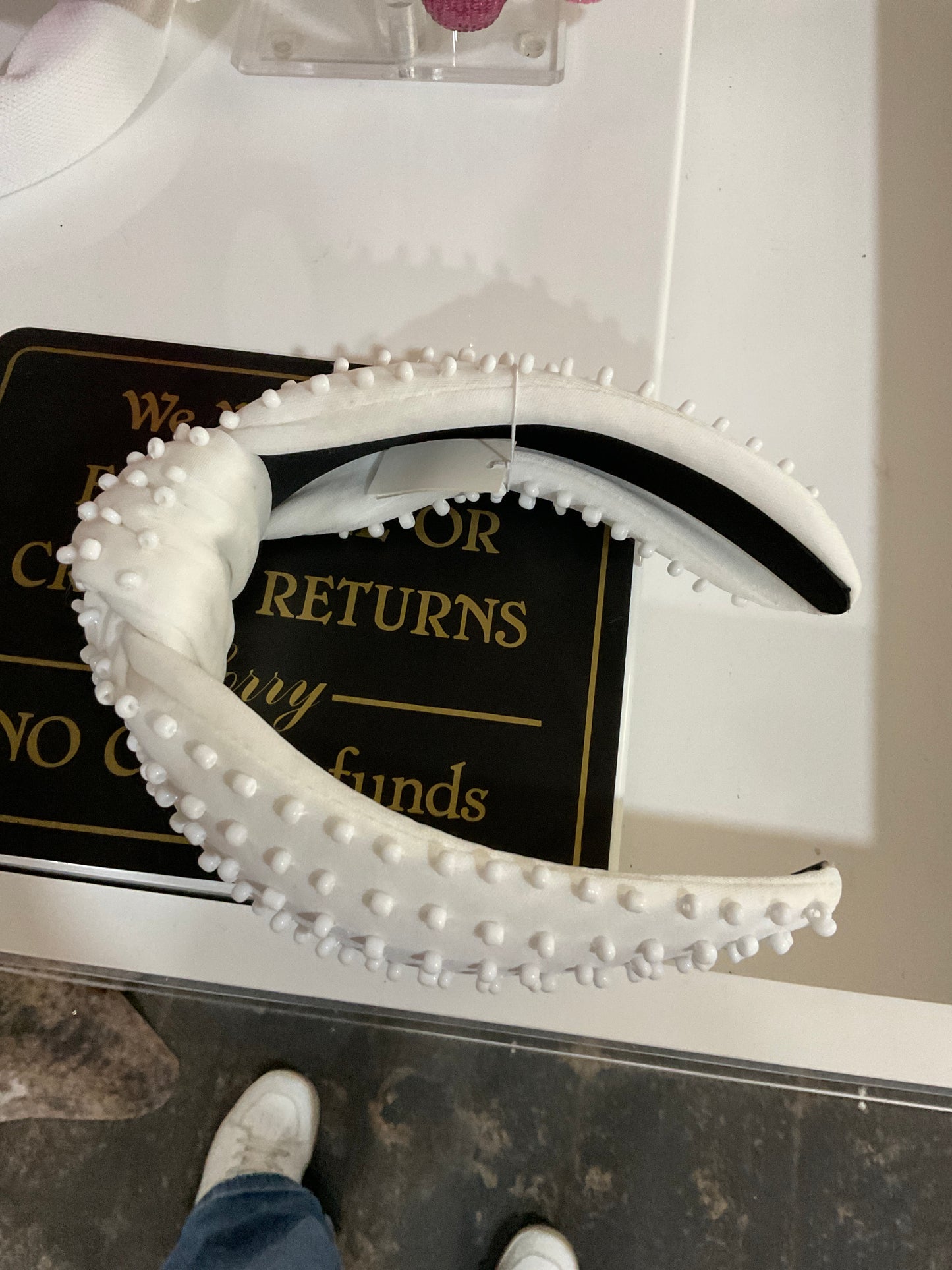 headband with pearls