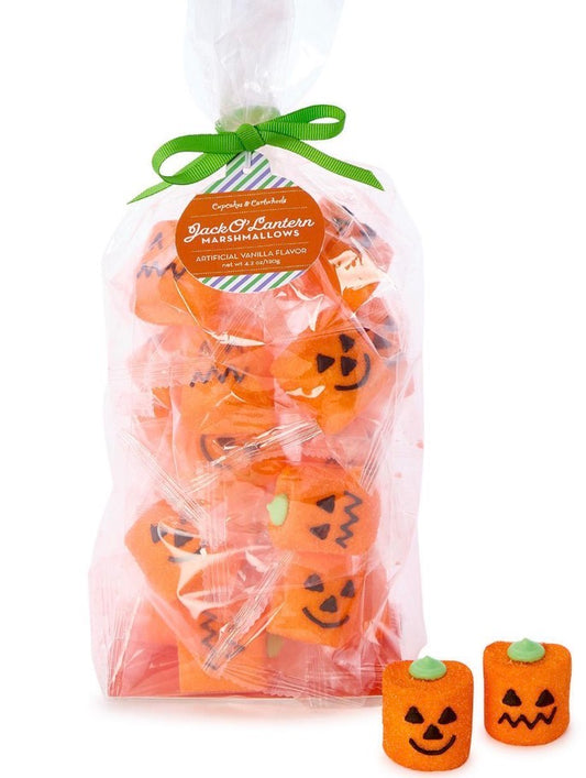 Jack-O-Lantern Vanilla Marshmallow Candy in Gift Bag
