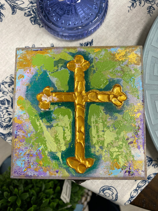 Lavender Cross Box