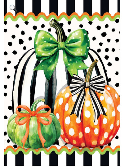 Pumpkin Stripes-Flag and Mailbox Cover