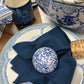 Blue Patterned Ball Small