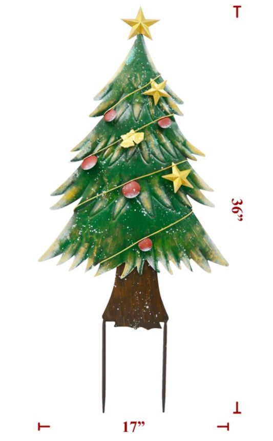 Metal merry Christmas tree 36”