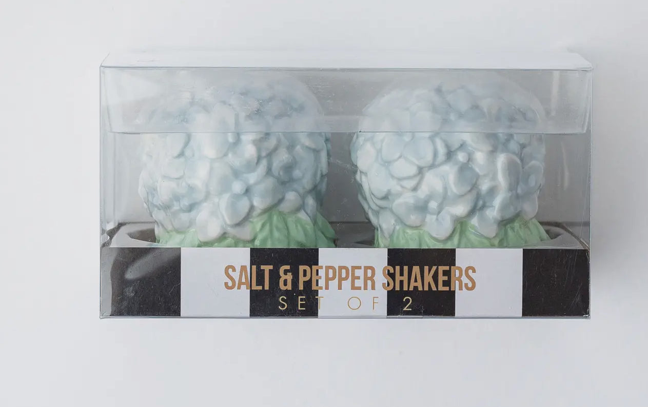 Hydrangea Salt and Pepper Shakers