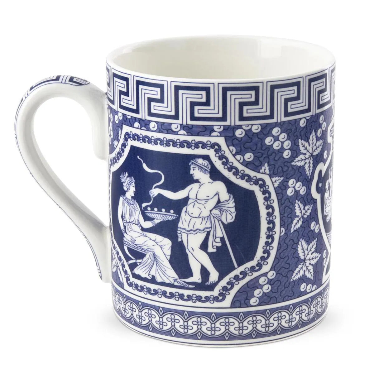 Blue room Greek key mug
