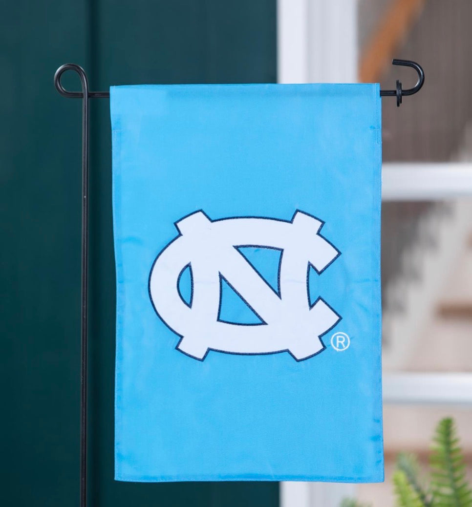 University of North Carolina Applique Garden Flag