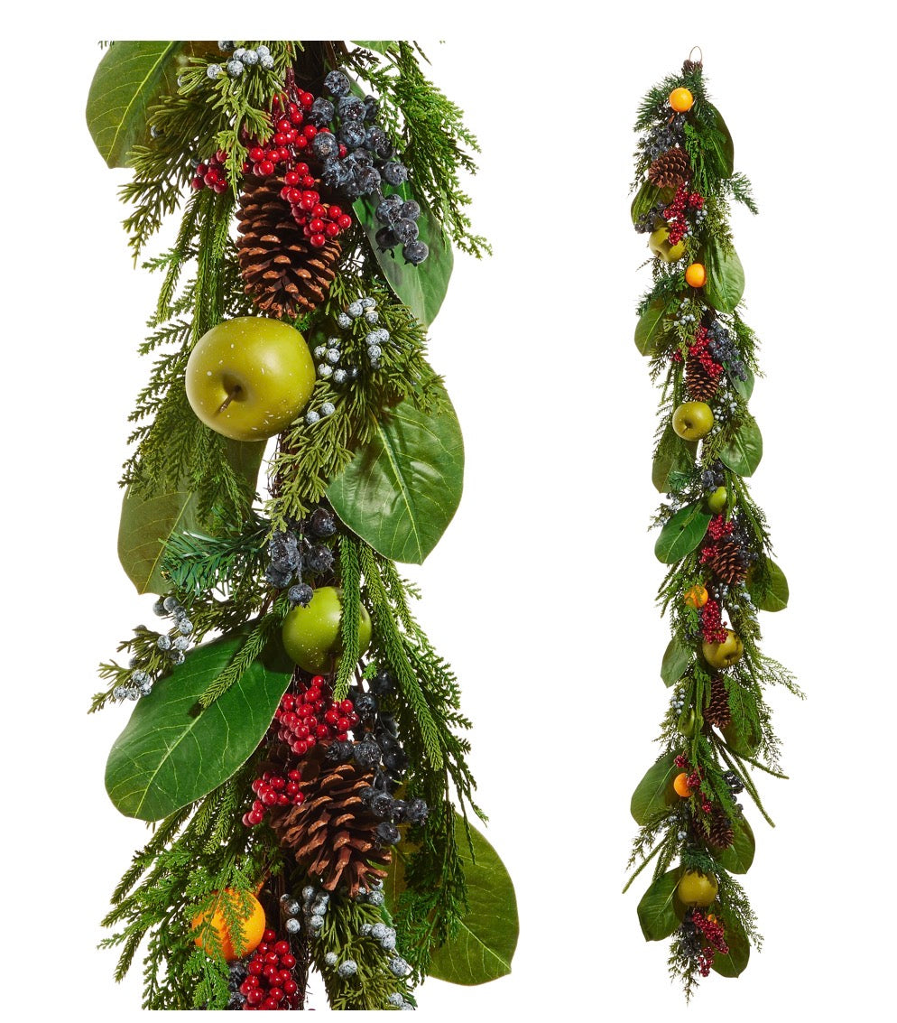 6' Mixed Fruit Garland
