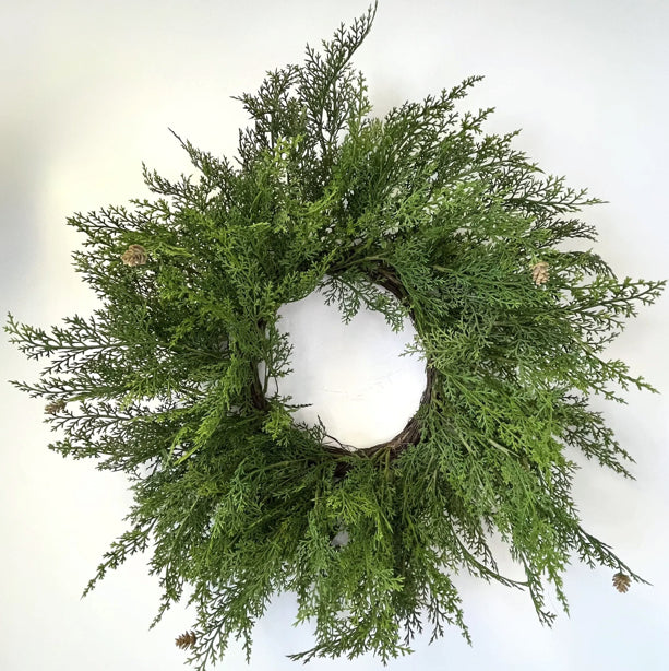 24” cedar pine wreath