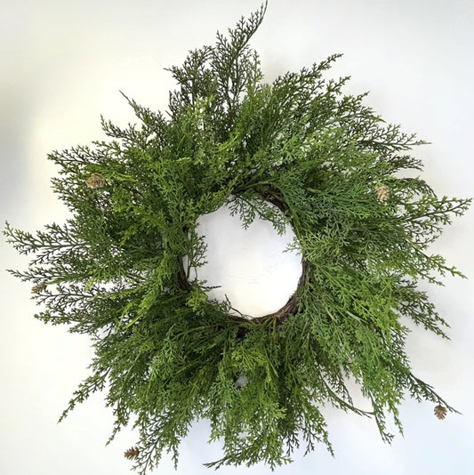 24” cedar pine wreath