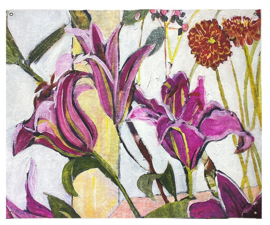 46x38" Art Paper, Oriental Lilies