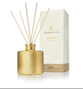 Frasier Fir Gilded Reed Diffuser, Petite Gold, Single