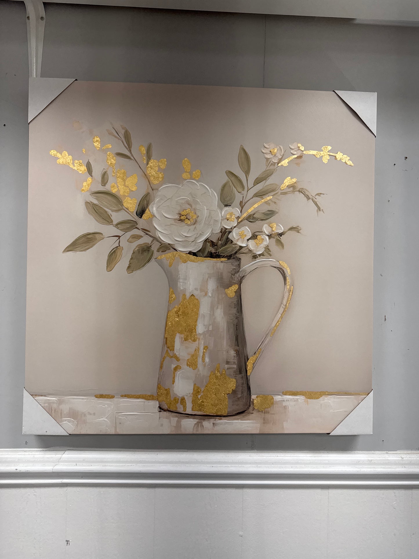 Canvas pitcher artwork