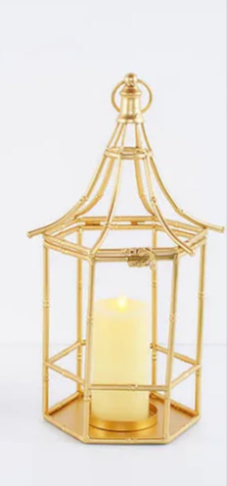 Gold bamboo lanterns