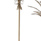 Antique Gold Metal Wheat Taper Candleholders