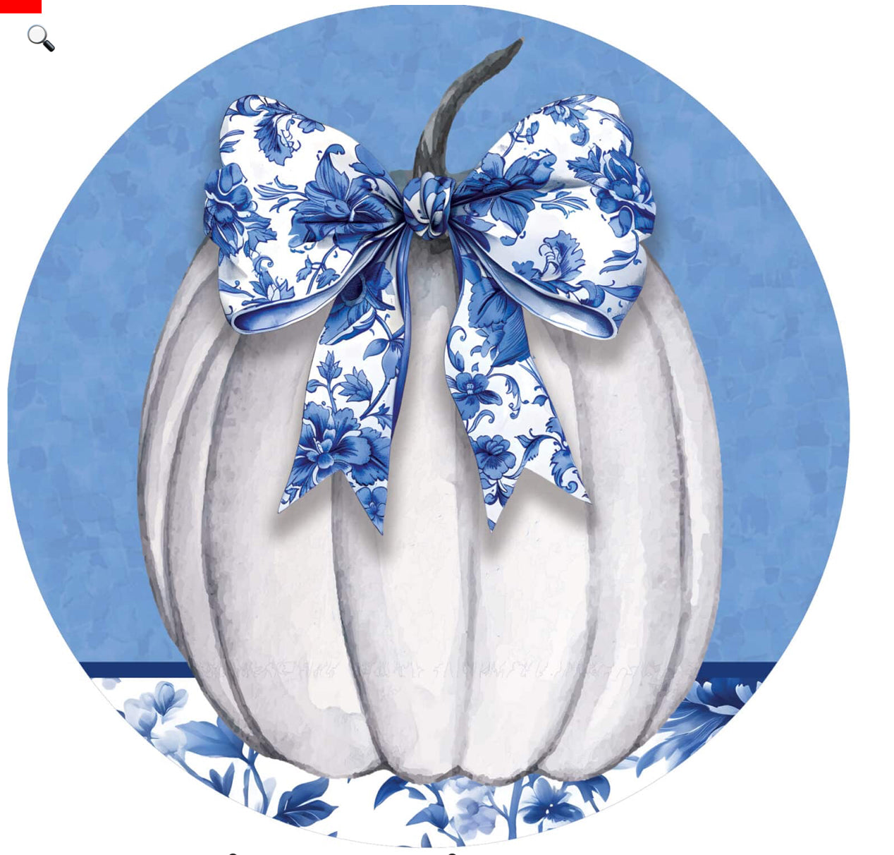 Blue and White Pumpkin Collection