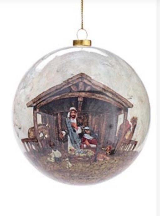 DIVINE IMPRESSIONS NATIVITY 4" ORNAMENT