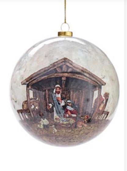 DIVINE IMPRESSIONS NATIVITY 4" ORNAMENT