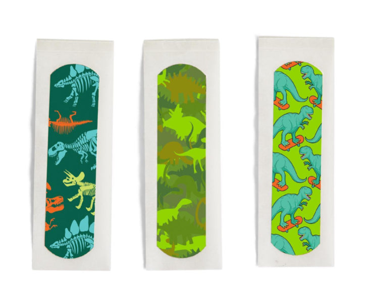 Make it Better 30 Pc Dinosaur Pattern Bandages in Gift Box Includes 3 Patterns - Plastic