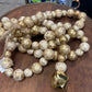 72" Gold Wood Bead Garland with Bell