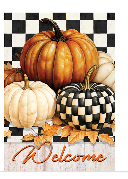 Checkered pumpkin