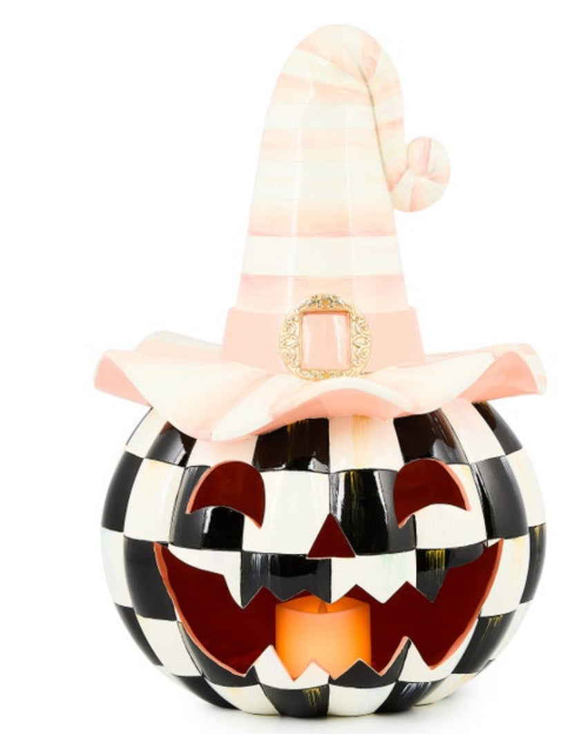 Rosy Happy Jack Illuminated Pumpkin