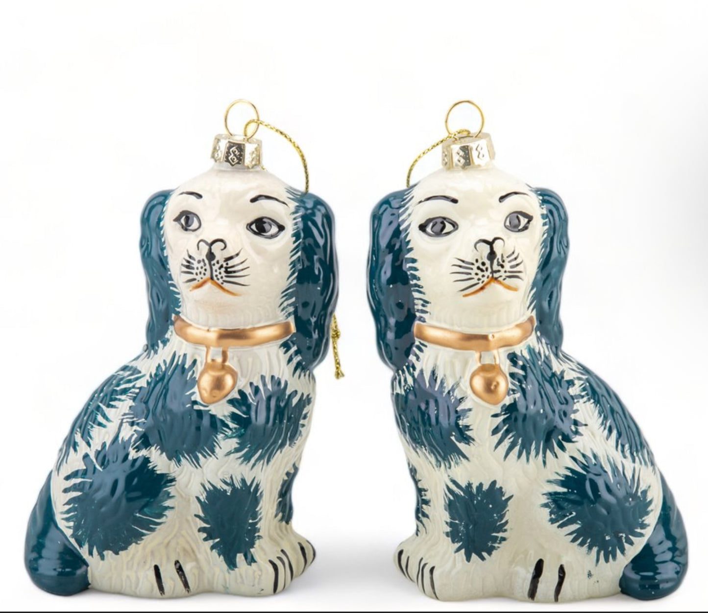 Staffordshire Dog Ornaments Pair