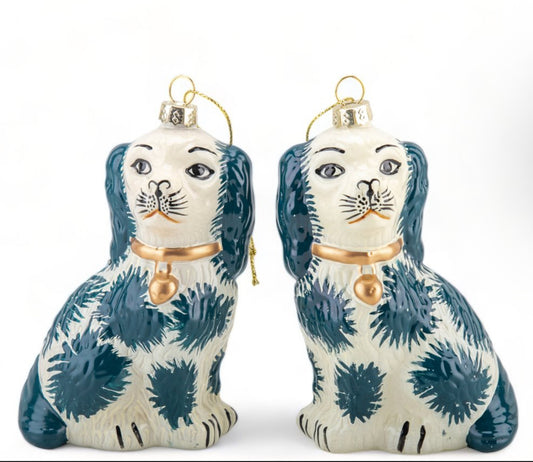 Staffordshire Dog Ornaments Pair