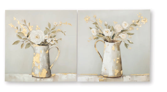 Canvas pitcher artwork