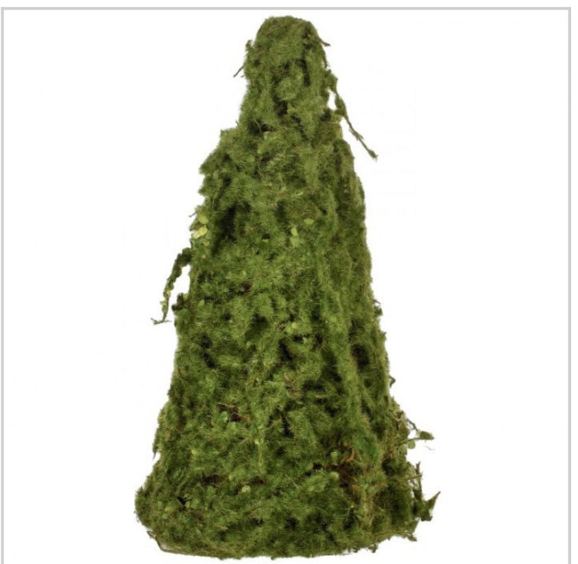 MOSSED CONE TREE 18"