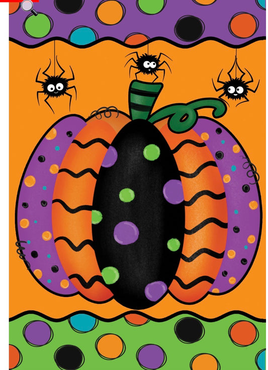 Wind Current Halloween Pumpkin Garden Flag