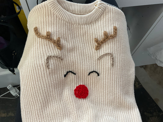 Reindeer knit sweater