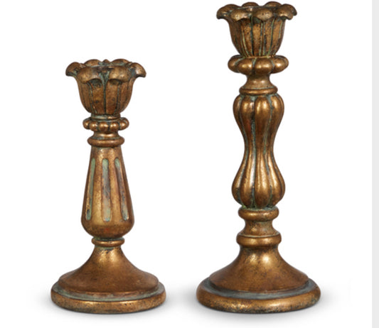 Antique Gold Candle Sticks