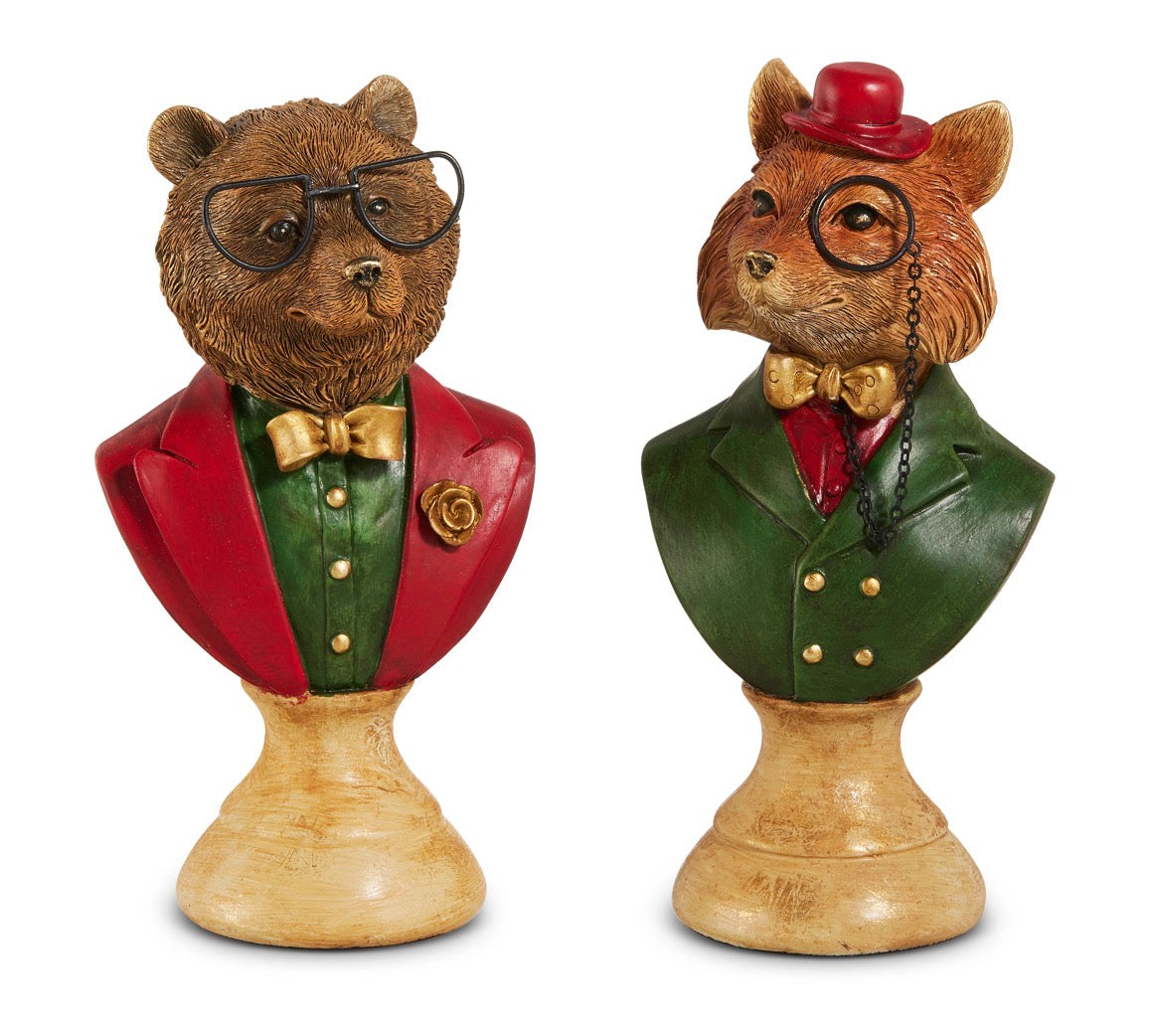 8" Sophisticated Animal Bust