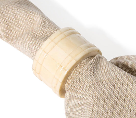 Carved Ivory Napkin Rings