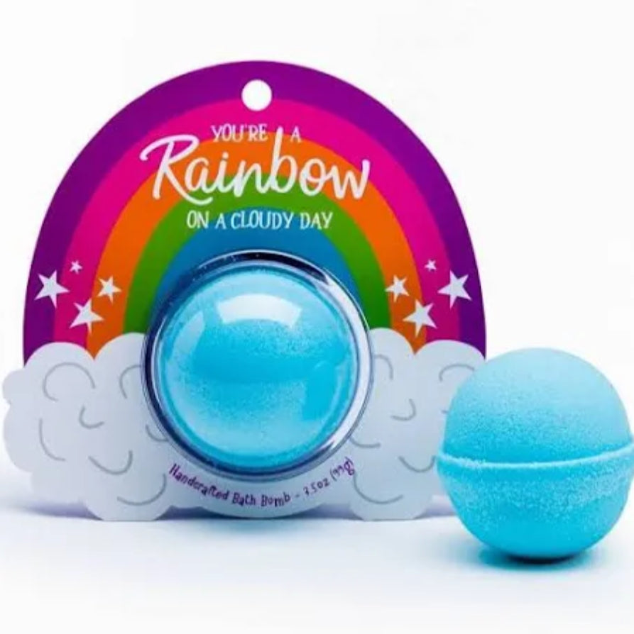 You’re a rainbow bath bomb