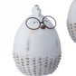 RESIN CHICK/PIG W/METAL GLASSES 2/AST