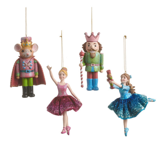 5.5" Nutcracker Suite Character Ornaments
