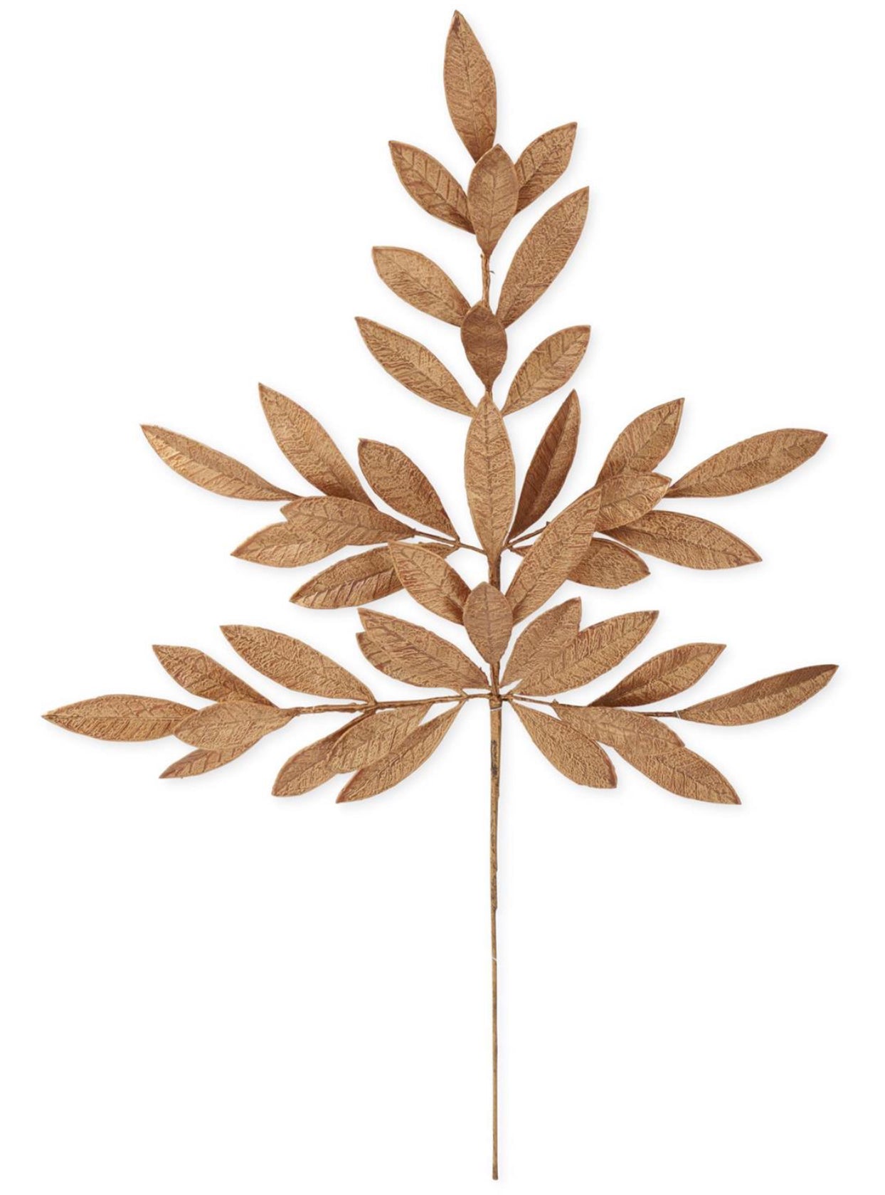 26 Inch Gold Magnolia Leaf Stem