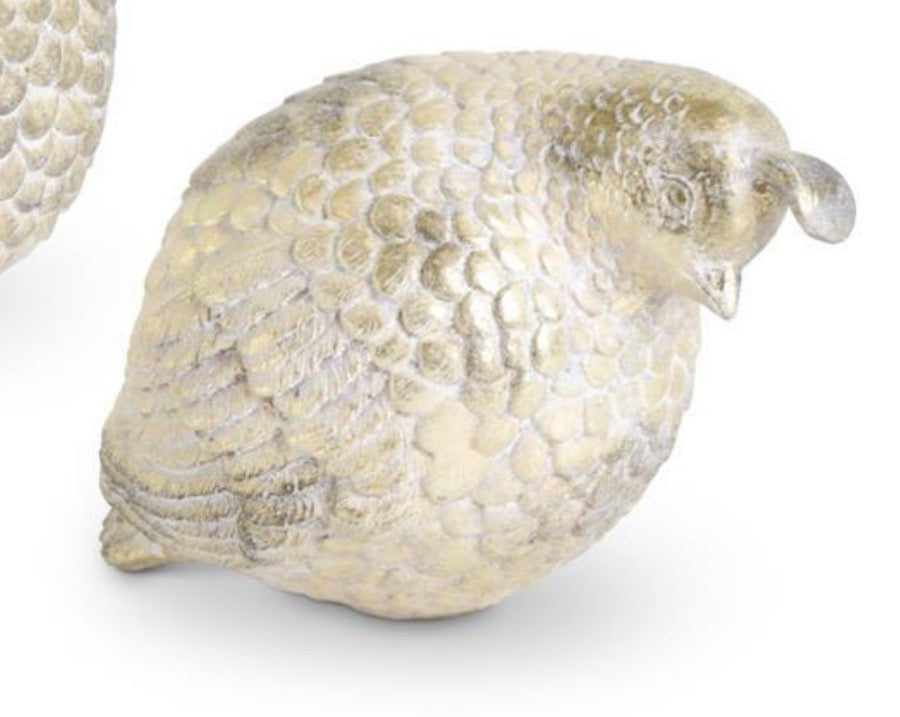 Assorted Gold Resin Partridges