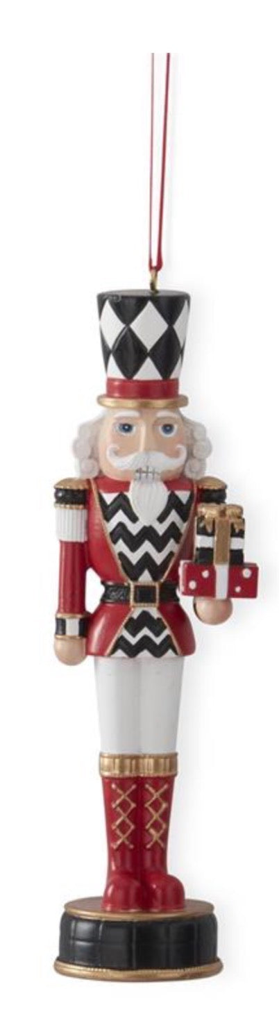 Assorted 6.25 Inch Red & Black Harlequin Check Nut