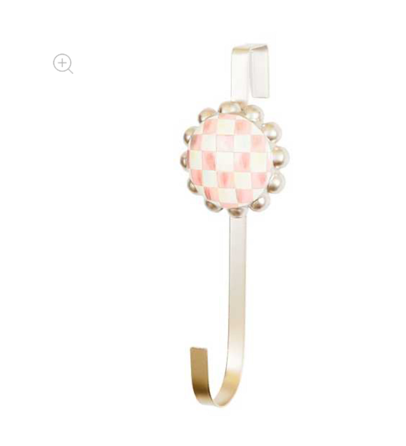 Rosy Check Wreath Hanger