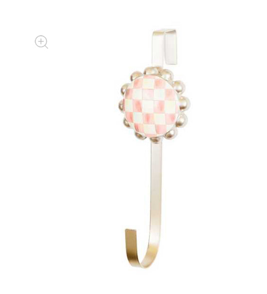Rosy Check Wreath Hanger