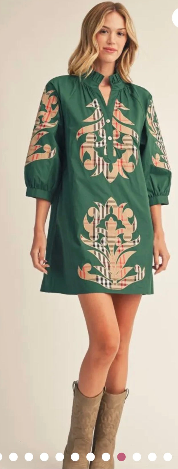 Baroque Applique Dress