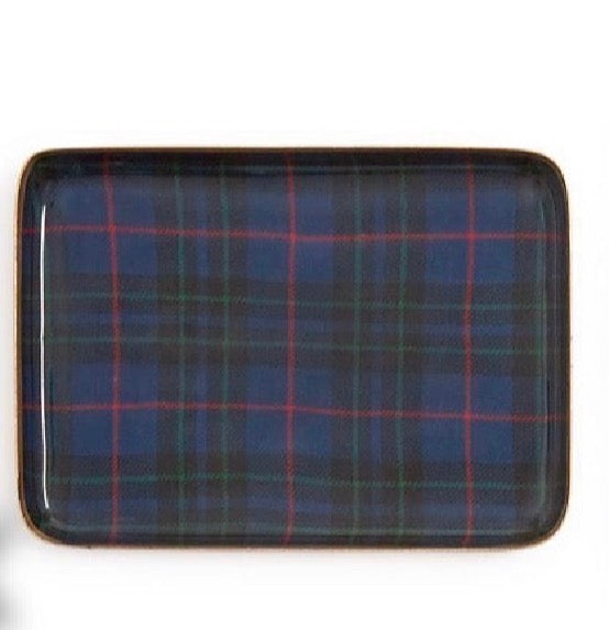 Tartan Decorative Metal Trays