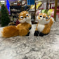 5” furry fox ornament