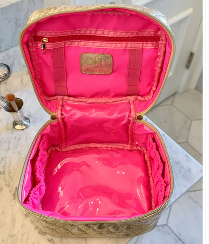 Hampton Train Case Champagne pop
