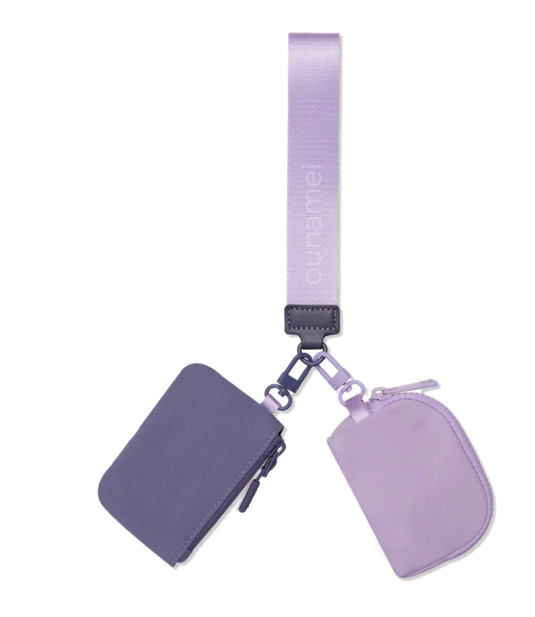 Mini nylon pouch wristlet