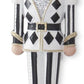 Assorted Black & White Harlequin Check Nutcracker