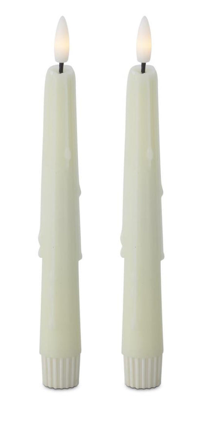 Set of 2 LED drip candles