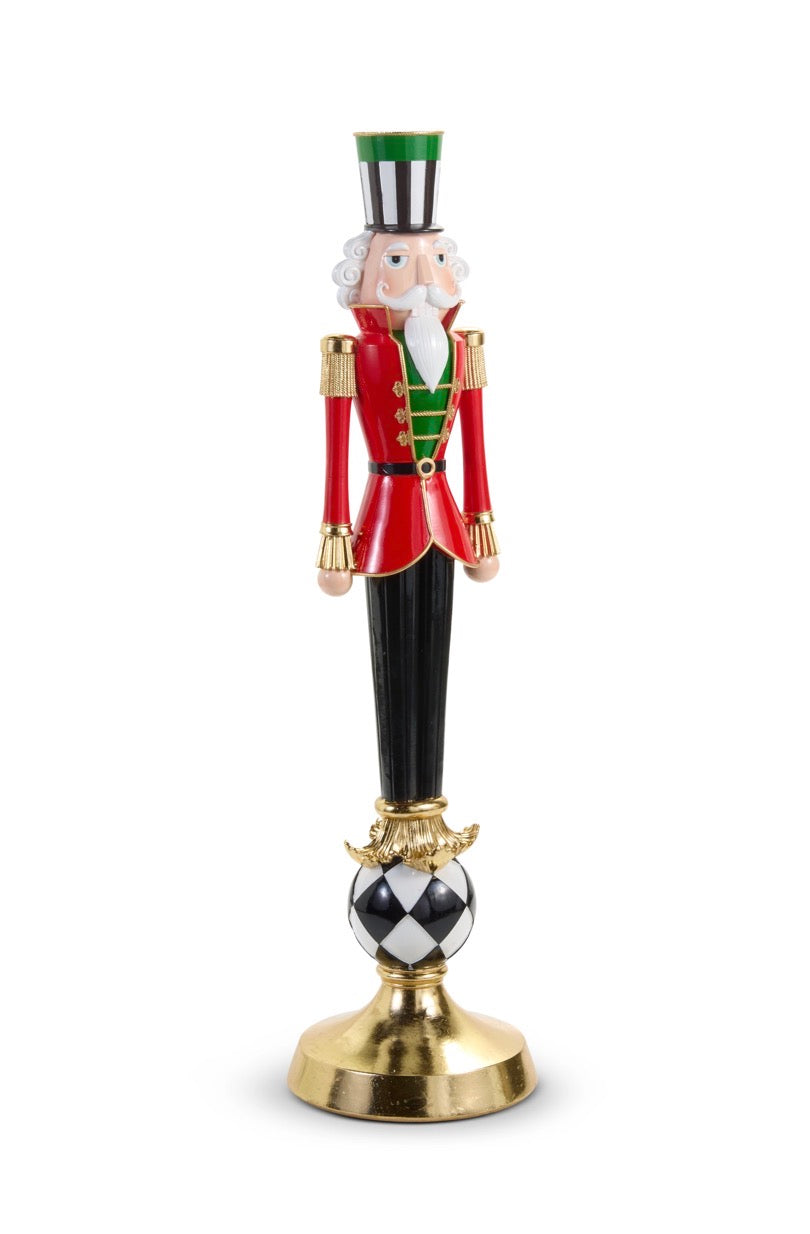 40.5" Nutcracker On Harlequin Base