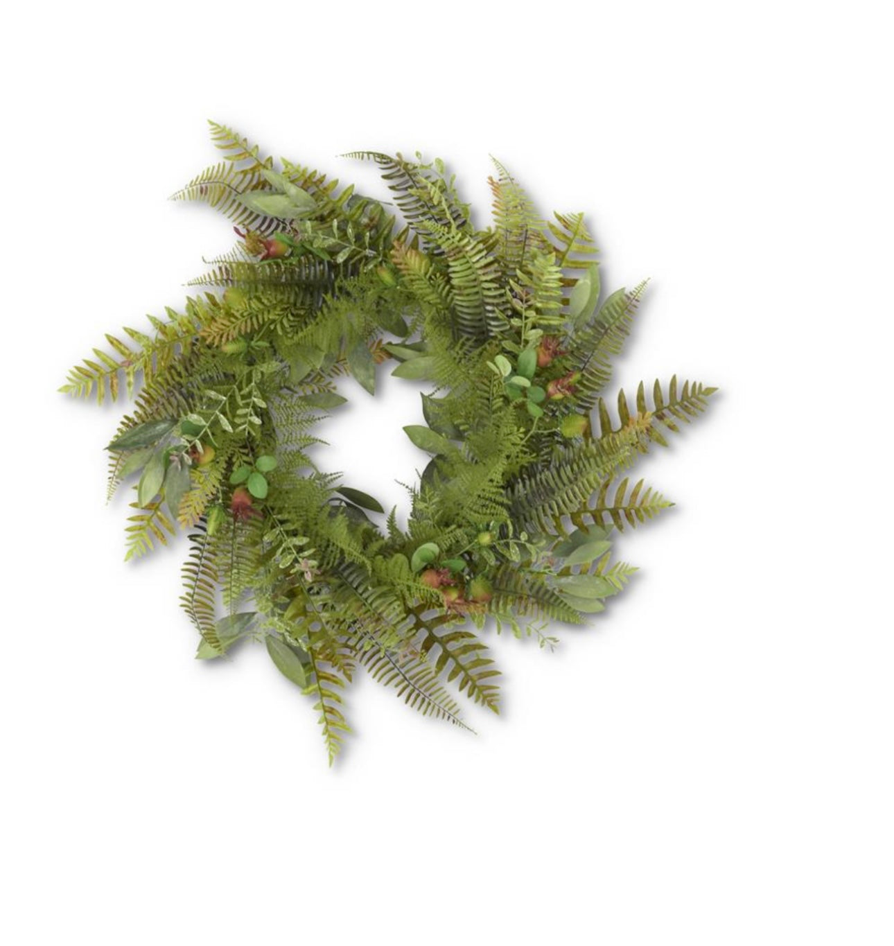 30 Inch Mixed Fern & Thistle Wreath